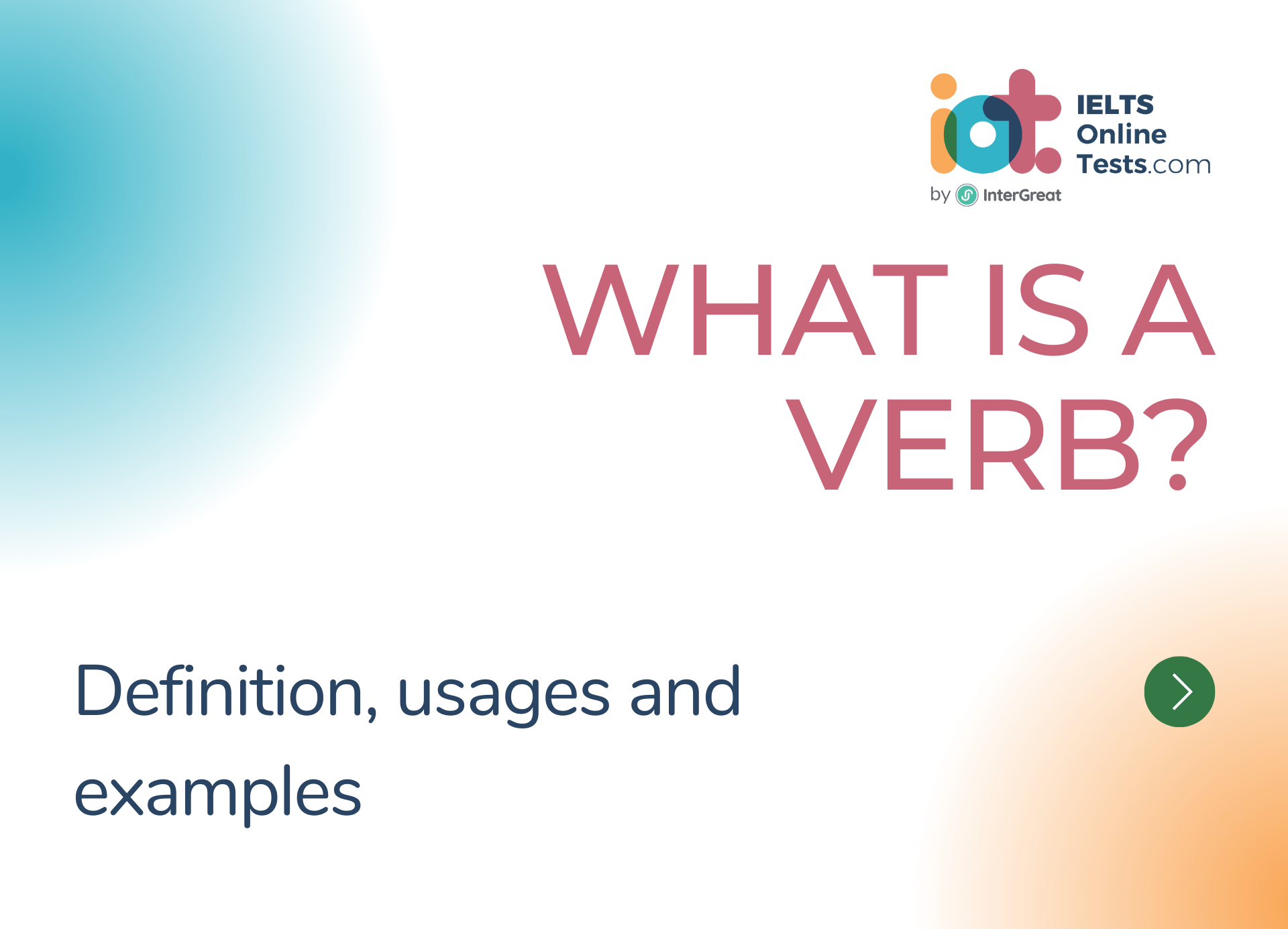 What Is A Verb In English IELTS Online Tests